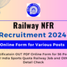 Railway NFR Sports Quota Recruitment 2024: Online Form for 56 Posts, All India Sports Quota Railway Job and Other Detail Check