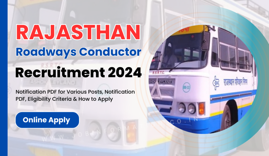 Rajasthan Roadways Conductor Recruitment 2025 Out: Online Apply for 500 Posts, Qualification, Eligibility Check and How to Apply