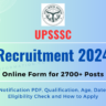 UPSSSC Junior Assistant Recruitment 2025 Out: Online Form for 2702 Posts, Eligibility Check and How to Apply