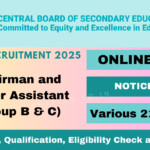 CBSE Recruitment 2025 Out: Group B & C for 212 Posts, Eligibility Check and How to Apply
