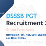 DSSSB PGT Recruitment 2025 Notice Out Apply Online for 432 Posts, Qualification, Other Detail and How to Apply