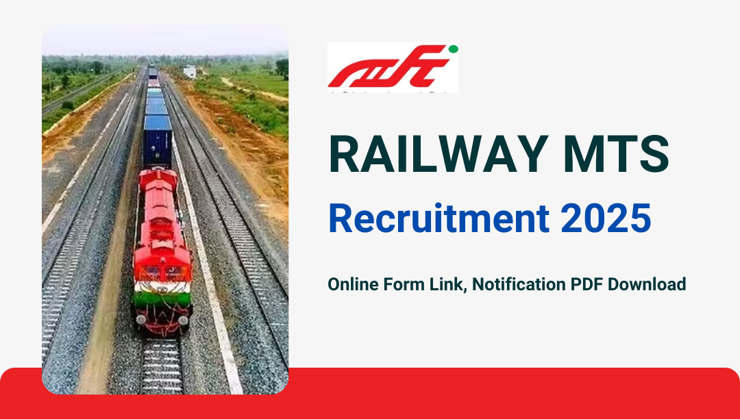 Railway MTS Recruitment 2025Out: Apply Online for 642 Posts, 10th Passed Apply Visit Full Notification