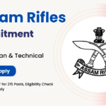 Assam Rifles Tradesman Bharti 2025 Online Form or Tradesmen and Technical Posts, Notification PDF