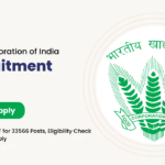 FCI Recruitment 2025 Apply Online, Notification PDF Download for 33566 Vacancies Soon