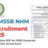 RSMSSB NHM Recruitment 2025 Notification for 13398 Vacancies, Nurse, CHO, Online Form