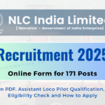 NLC India Limited Recruitment 2025 Notice Out: Apply Online for Junior Overman/Mining Sirdar Notification Out, 171 Post