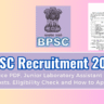 BPSC JLA Recruitment 2025 Notice Out: Junior Laboratory Assistant Apply Online for 09 Post and How to Apply