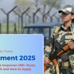 BSF SI Recruitment 2025 New Notice Out for 490+ Posts, Male or Female Apply and Detail Check
