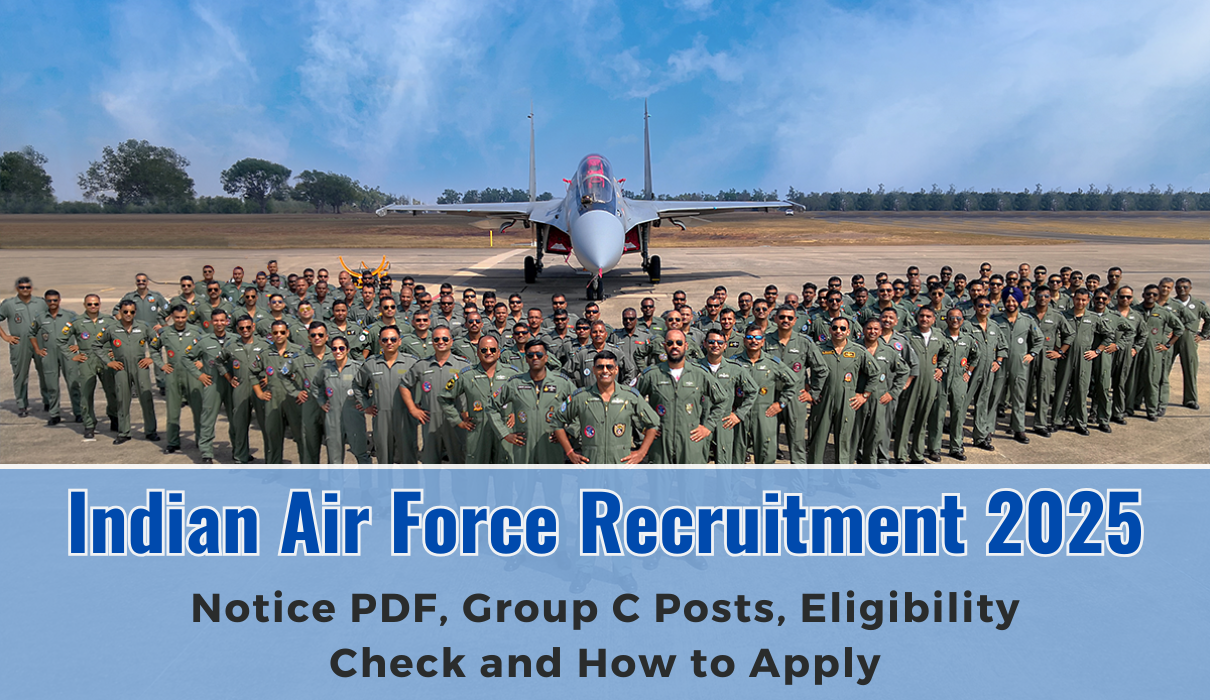 Indian Air Force Group C Recruitment 2025 Notification for LDC, Typist, Driver Offline Form and Other Details