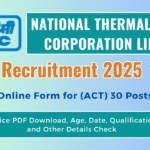 NTPC Recruitment 2025 Notification Out, Online Form and Eligibility Certiera Check